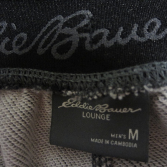 Eddie Baure men's M  Lounge Sweatpants pull on‎ pants , grey, cozy comfy - Picture 5 of 11